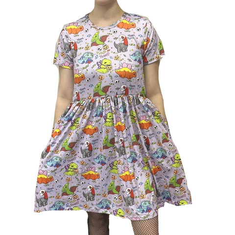 Trick or Treat Dino Halloween Dress second image