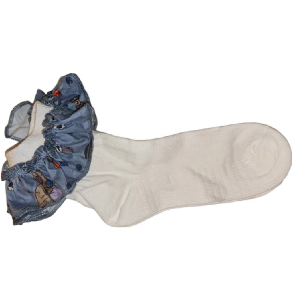 Creepy Dolls Ruffle Socks