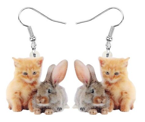 Kitten Earrings