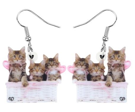 Kitten Earrings