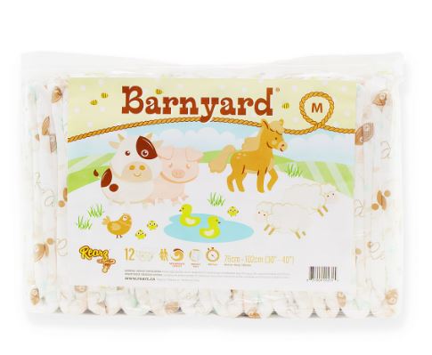 Rearz DISCONTINUED Mega Barnyard Adult Diaper Full 12 Pack