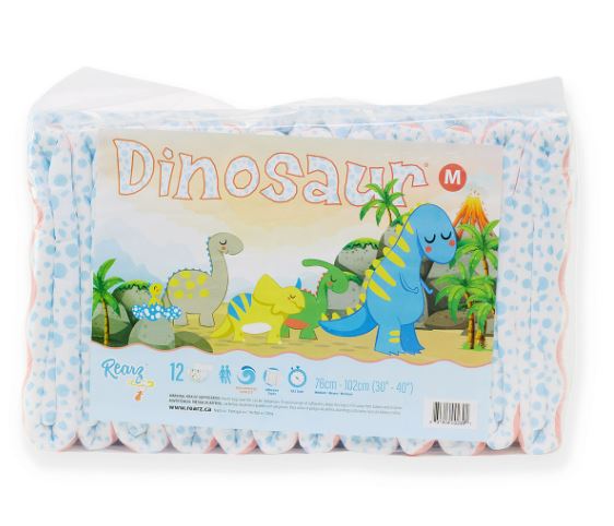 Rearz Mega Dinosaur Adult Diaper Full 12 Pack