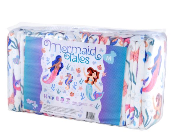 Rearz DISCONTINUED Mermaid Tales Adult Diaper Full 12 Pack