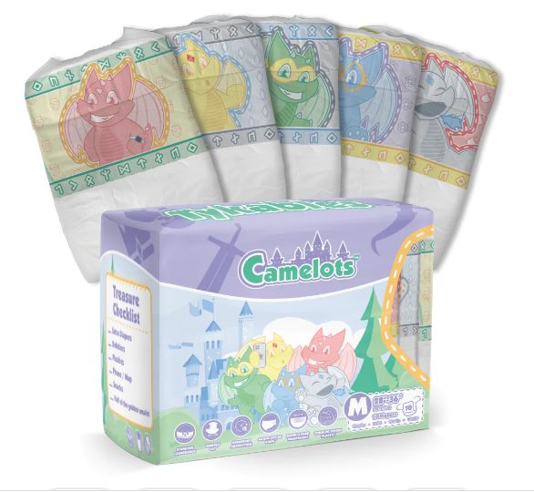 Tykables Camelot ABDL Adult Diaper Full 10 Pack