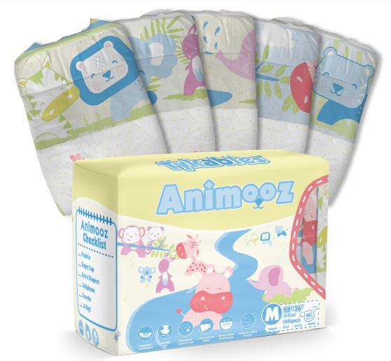 Tykables Animooz ABDL Adult Diaper Full 10 Pack