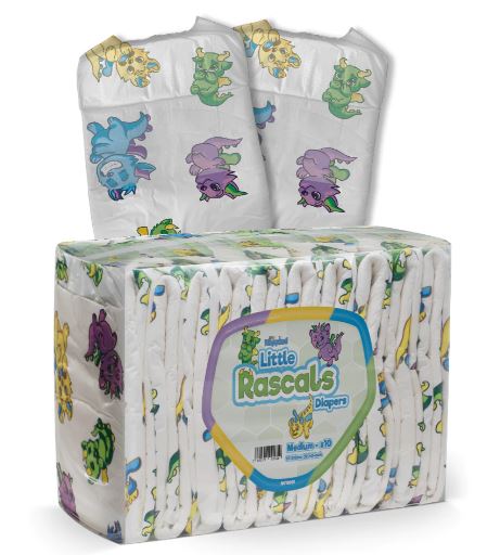 Tykables Little Rascals ABDL Adult Diaper Full 10 Pack