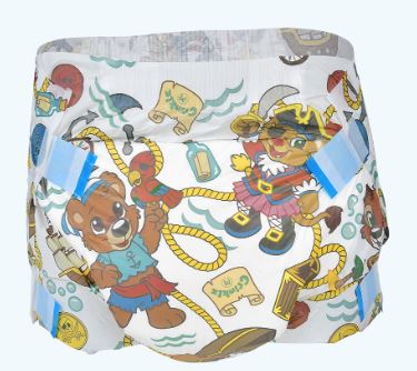 Crinklz Buccaneer ABDL 1 Adult Diaper Sample
