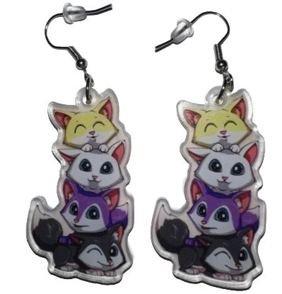 Non-Binary Kitty Earrings