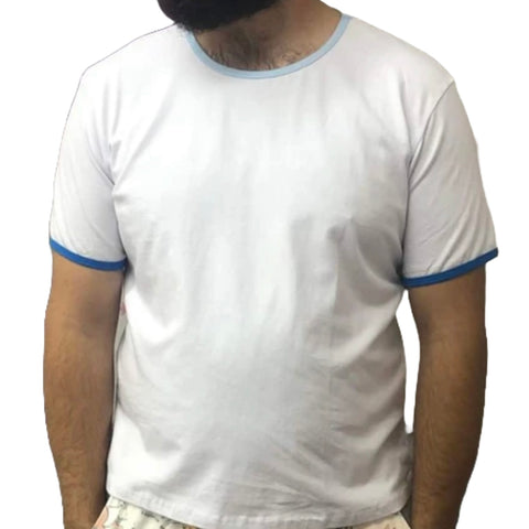 White & Blue Trim Shirt second image