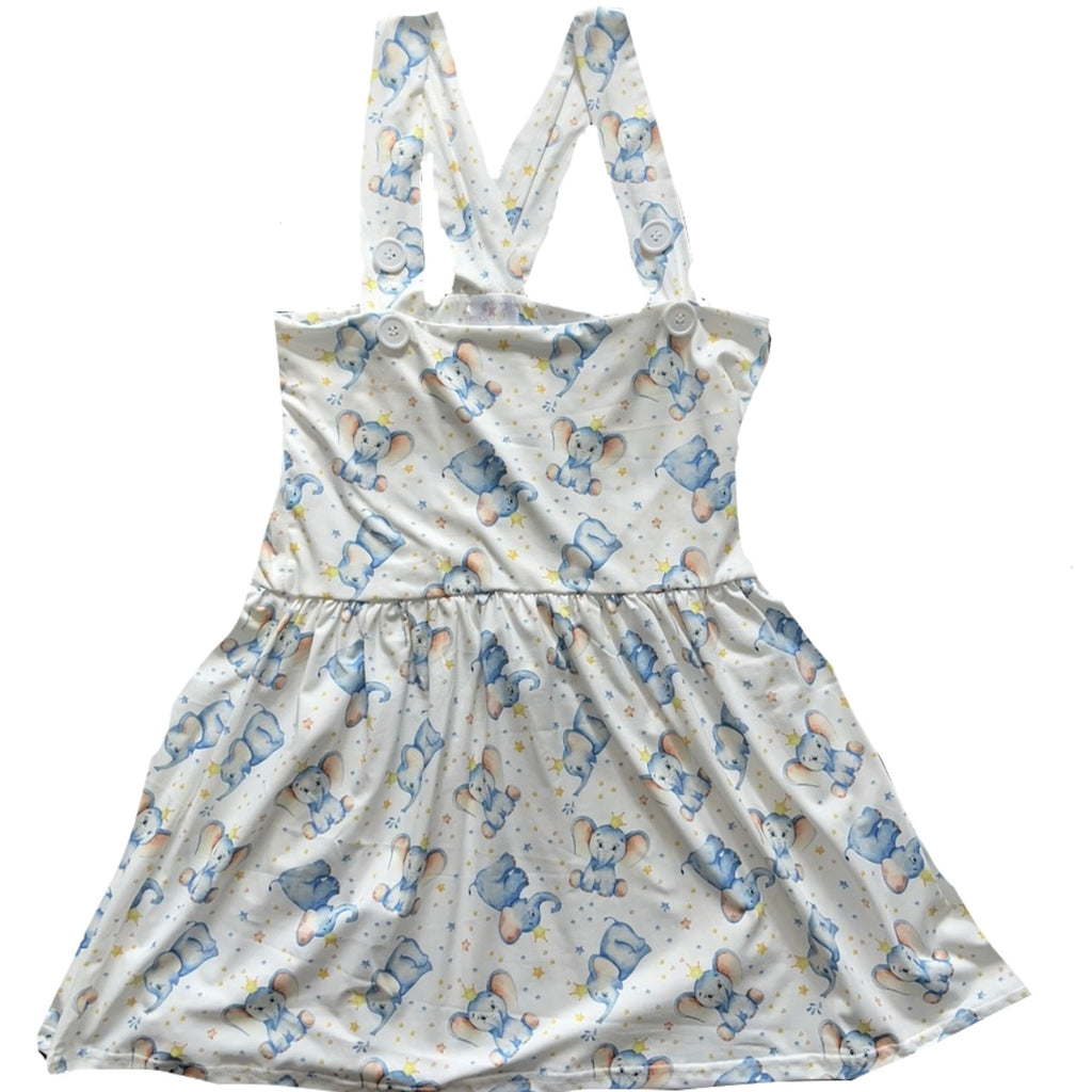 Royal Elephant Suspender Skirt Dress