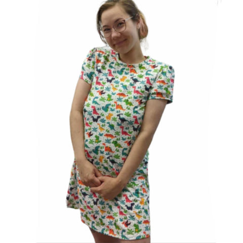 Lil Rainbow Dinosaurs Nightgown Pajamas second image