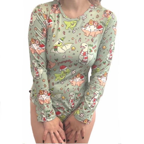 Holiday Dino Bodysuit second image
