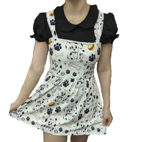 Spotted Pups Suspender Skirt Dress second image