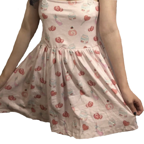 Lil Strawberry Sweeties Suspender Skirt Dress second image
