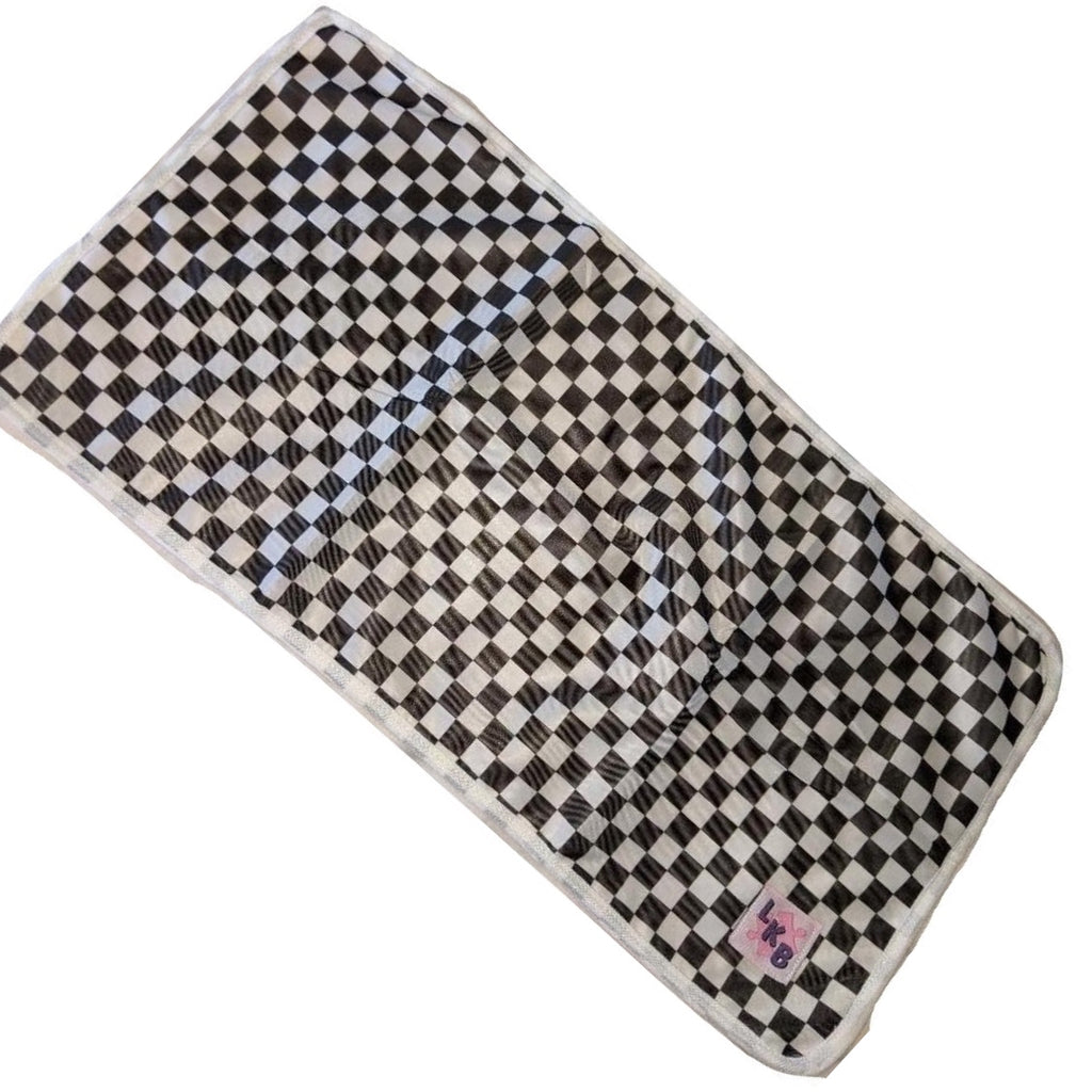 Black & White Checkered Cloth Pocket Diaper Insert Add-On