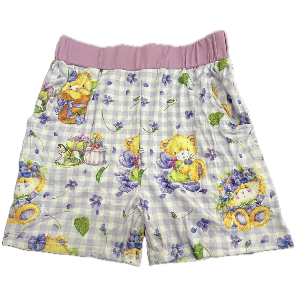 Lilac Spring Bears Shorts