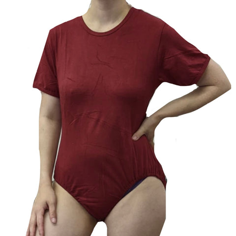 Dark Red Cotton Bodysuit second image