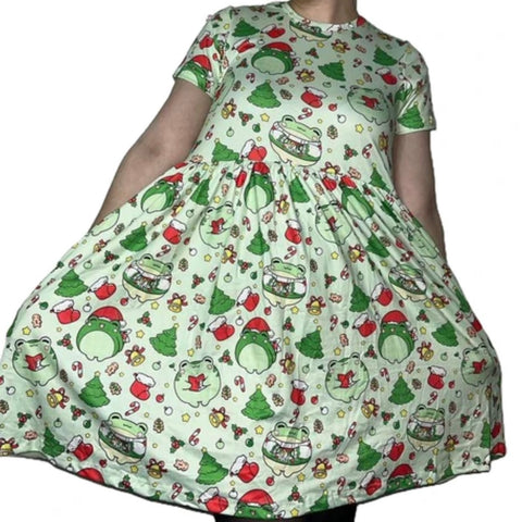 Christmas Frogs Dress second image