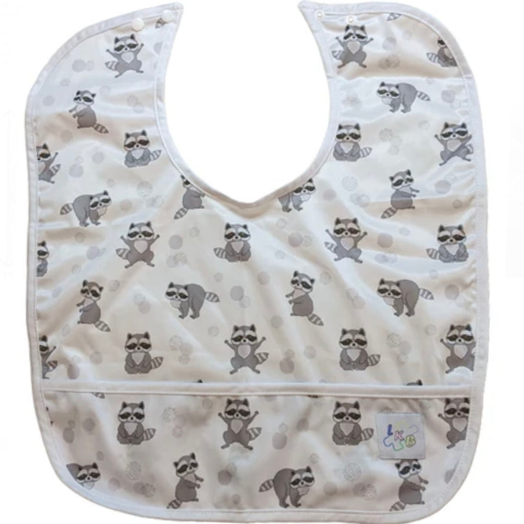 Lil Trash Panda Water Proof Bib with Pocket