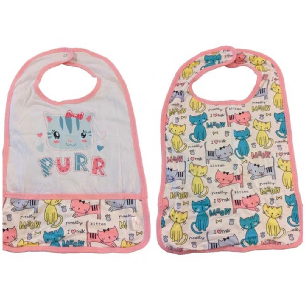 Kitty Purr Double Sided Adult Bib