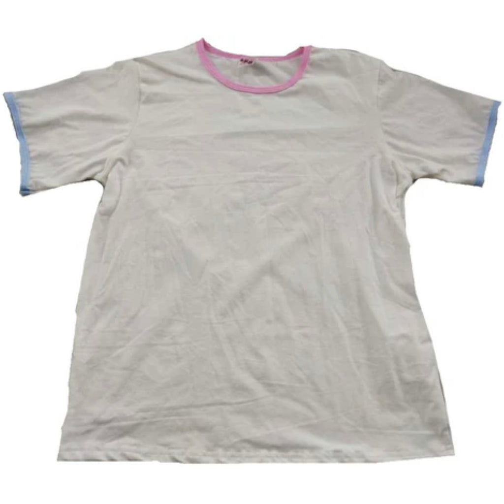White Pastel Trim Shirt