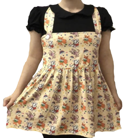 Little Rascals Puppy Kitty Suspender Skirt Dress second image