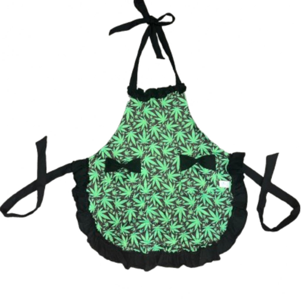 Cannabis Leaves Mommy Style Apron