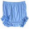 Blue Ruffle Leg Bloomer Shorts