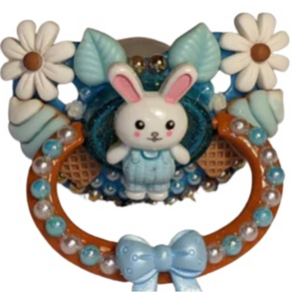 Lil Bunny Hand Crafted Deluxe Pacifier
