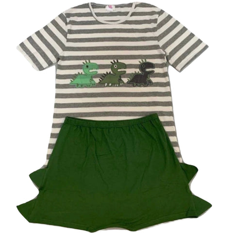 Baby Dinosaurs Green Shorts second image