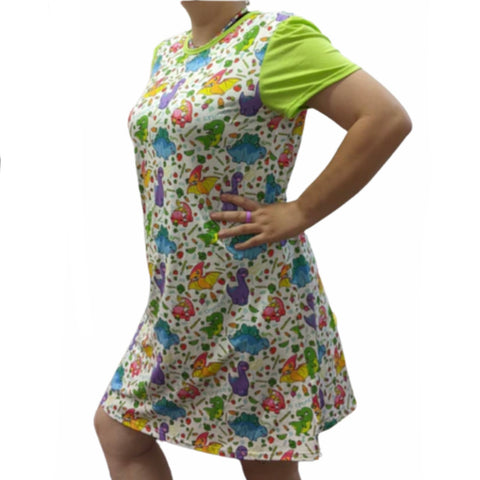 Veggisaur Dinosaur Nightgown Pajamas second image