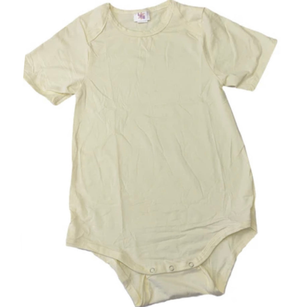 Soft Yellow Cotton Bodysuit