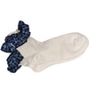 Blue & Light Blue Ruffle Socks