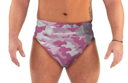 Tykables Cammies Pink ABDL 1 Adult Diaper Sample second image