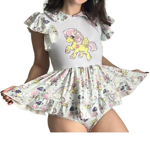 Prancing Ponies Romper Dress second image