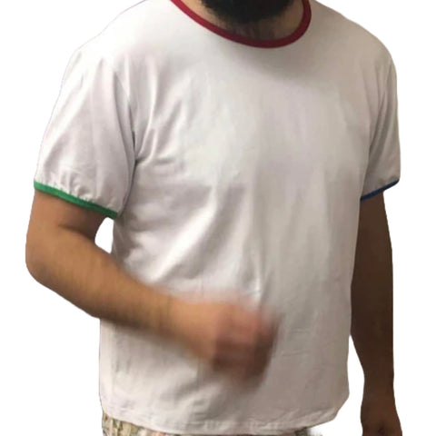 White Colored Trim Handman Shirt second image