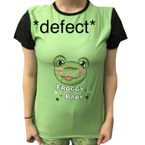 Second Chance XS Froggy Baby Pajama Shirt