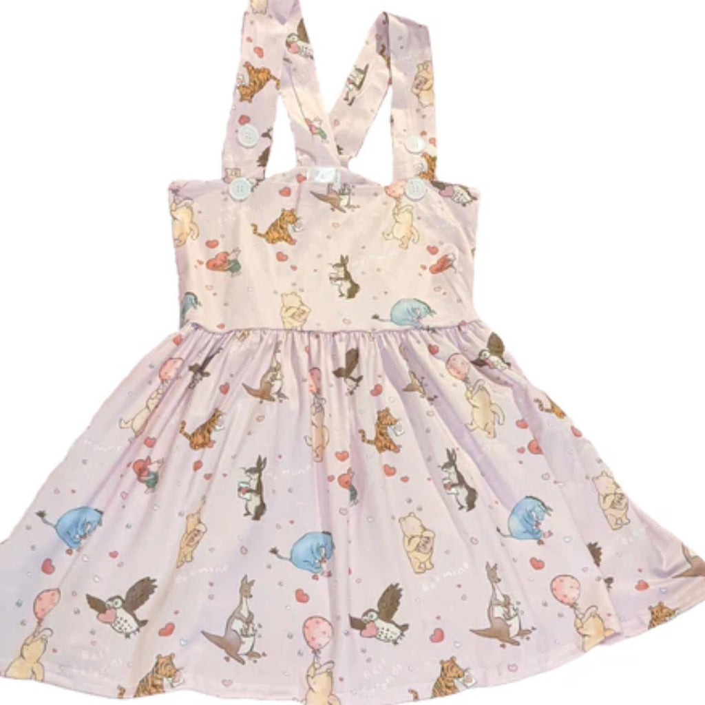 Love Little Bear Suspender Skirt Dress