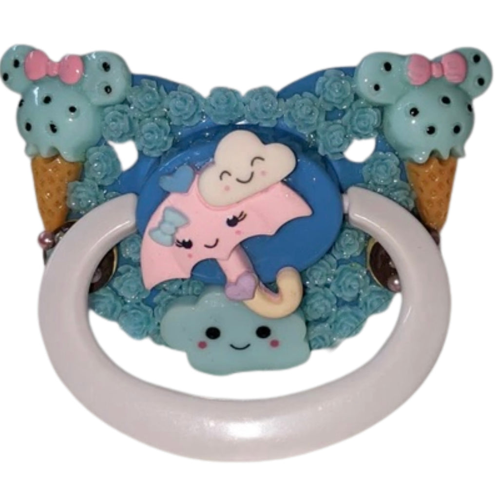 Rainy Day Hand Crafted Deluxe Pacifier