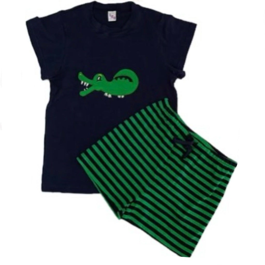 Alligator 2pc Shirt & Shorts Set