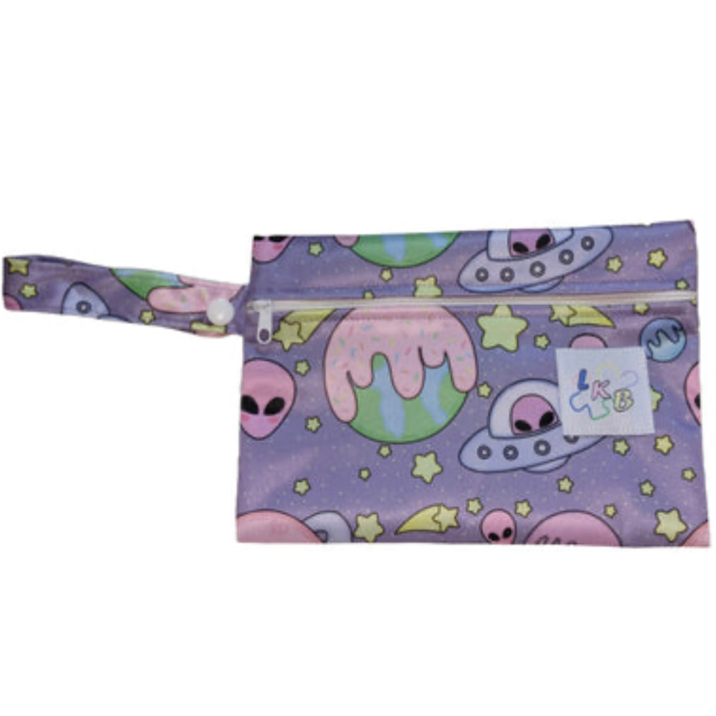 Pastel Aliens Pacifier Bag