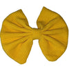 Yellow Fabric Hair Bow