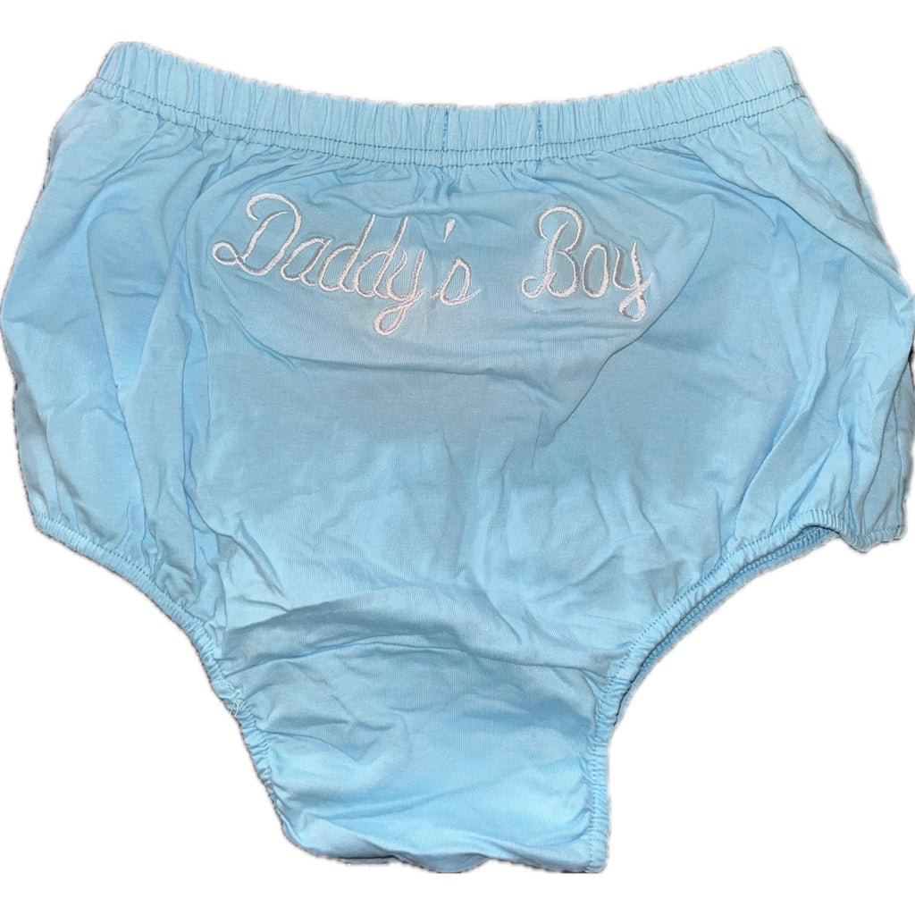 Daddy's Boy Embroidered Cotton Bloomer Shorts