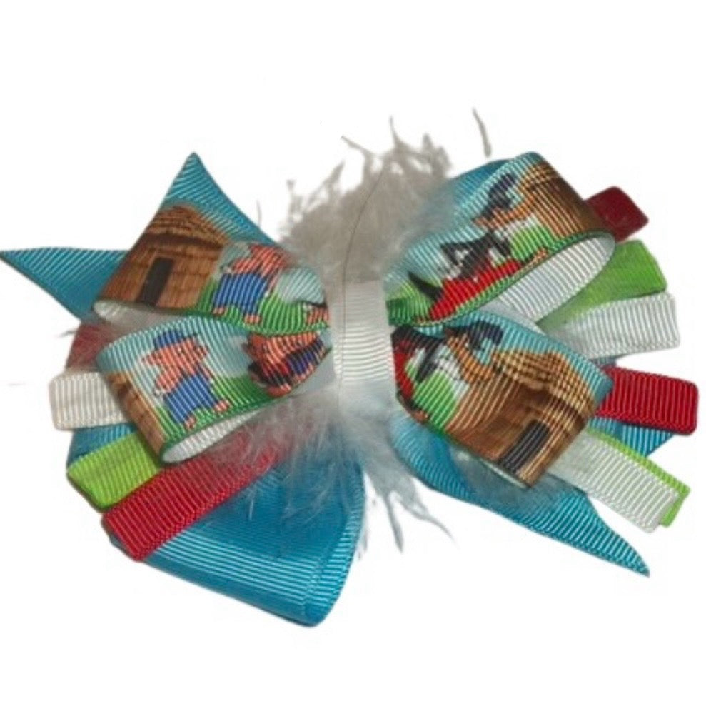 3 Piggies Hair Bow