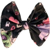 Love Dinosaur Black Fabric Hair Bow