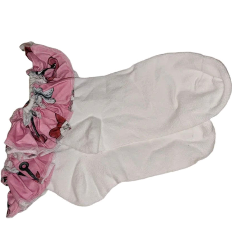 Misfit of Toys Fabric Ruffle Socks