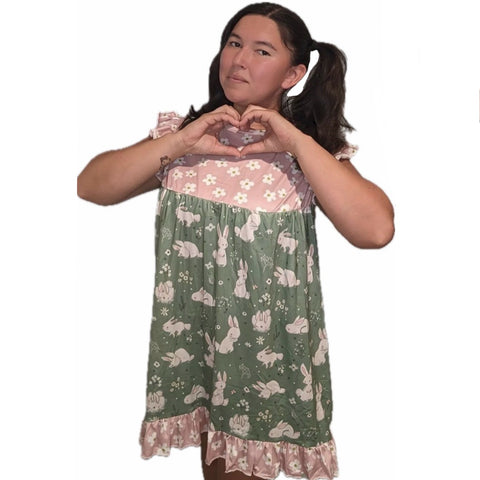 Pretty Bunny Ruffle Sleeve Dress second image