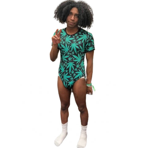 Cannabis Leaves Bodysuit second image