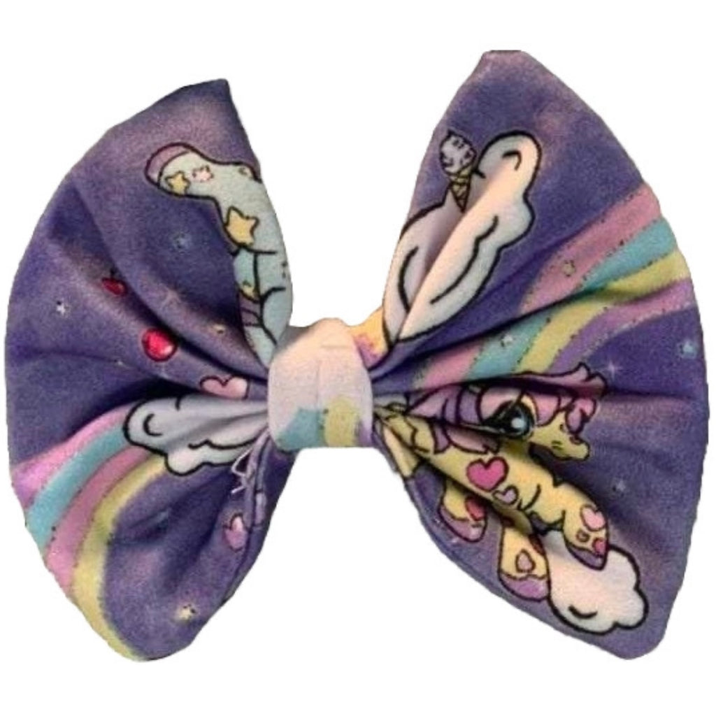 Prancing Ponies Fabric Hair Bow
