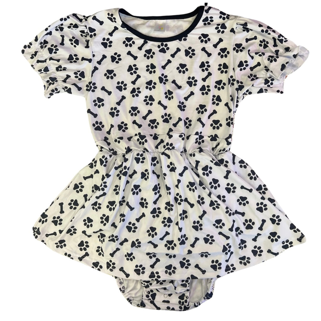 V1 Puppy Paws & Bones Romper Dress